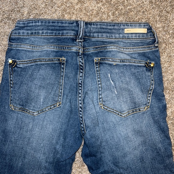 Pilcro and the Letterpress Stet Low Rise Raw Hem skinny Jeans size 25 - Picture 7 of 10